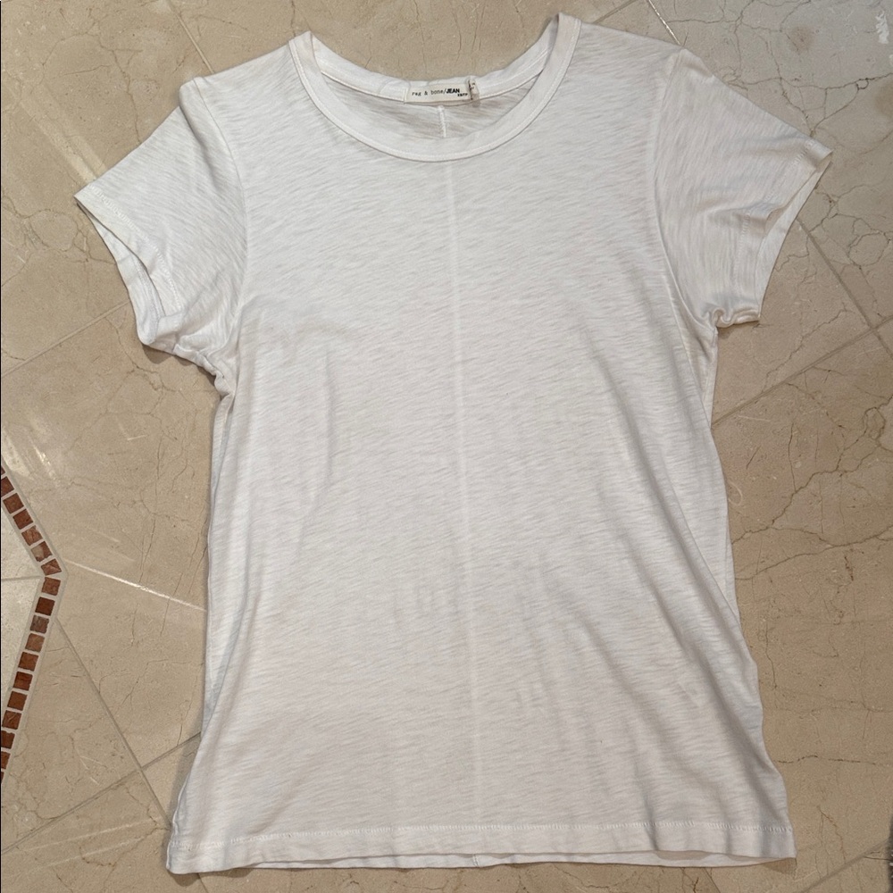 rag & bone Ivory Short Sleeve Tee